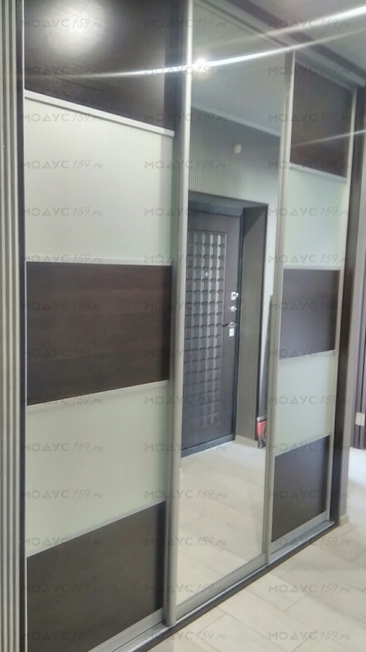 двери-купе комбинированные двери с зеркалом мебель под заказ Пермь