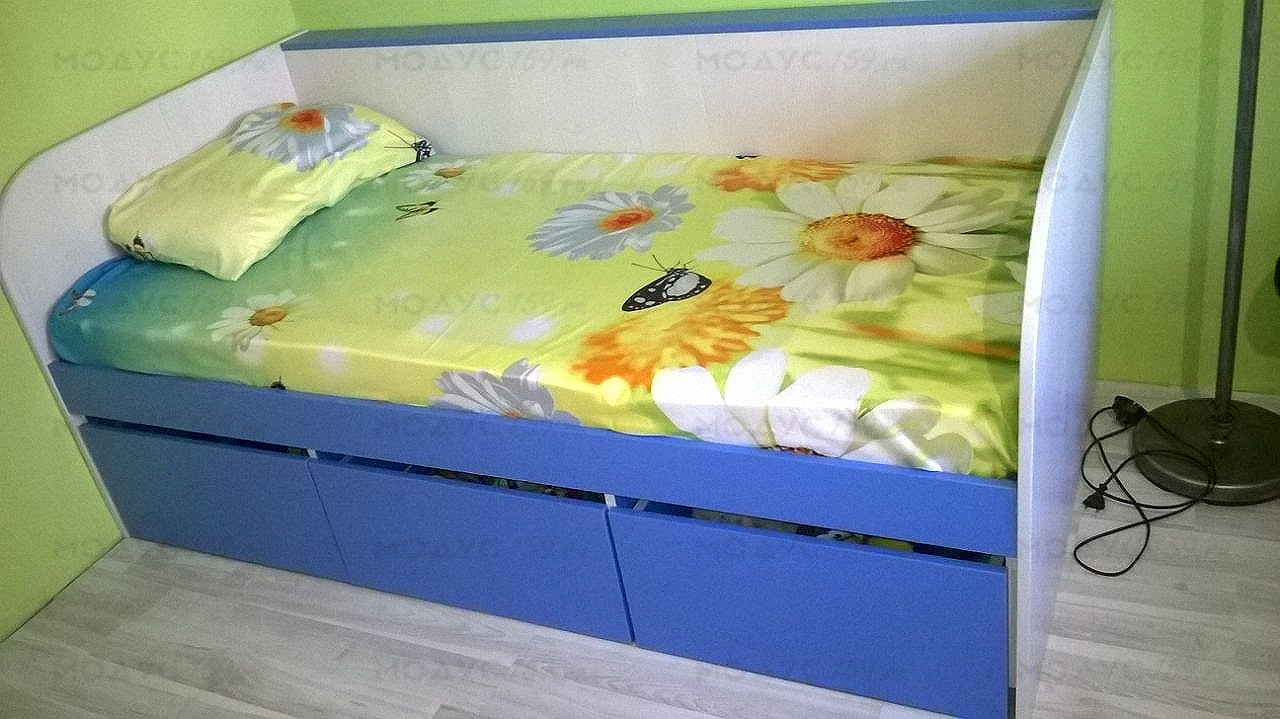 кровать для одного ребенка детская мебель под заказ Пермь